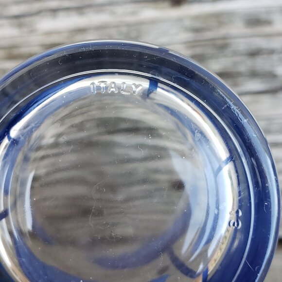 8 Stunning Poppy Flower Cerve Italian Drinking Glasses. - Picture 4 of 5